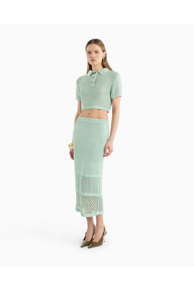 Adalyn crochet polo, Main, color, Misty Jade