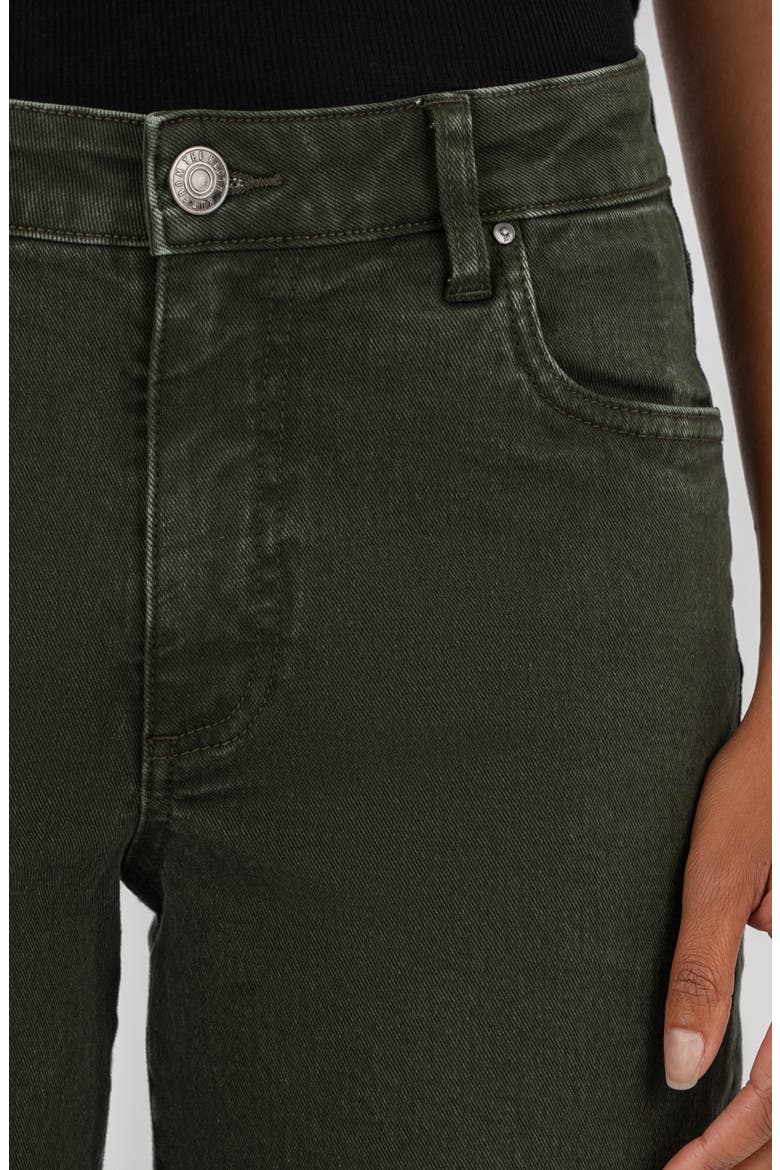 High Waist Ankle Wide Leg Jeans, Alternate, color, SHERWOOD FOREST