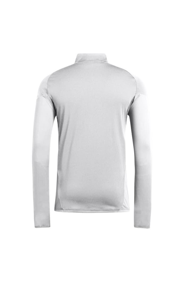adidas Men's adidas  Silver New York City FC 2025 AEROREADY Quarter-Zip Long Sleeve Training Top, Alternate, color, Silver
