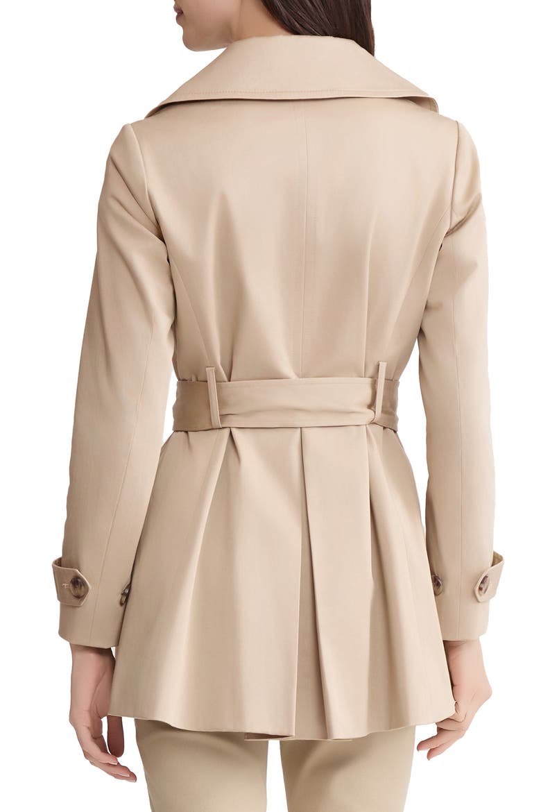 Double Breasted Trench Coat, Alternate, color, JONES KHAKI