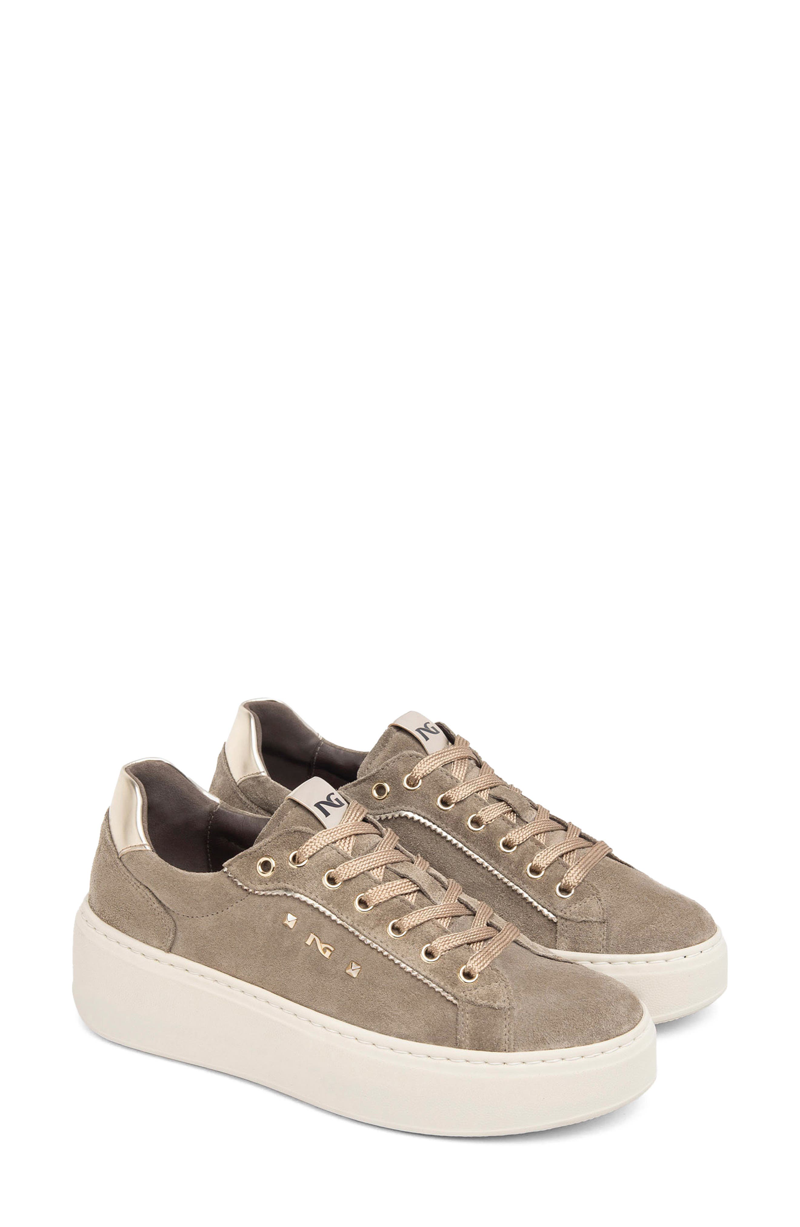 NeroGiardini Platform Sneaker, Main, color, Taupe