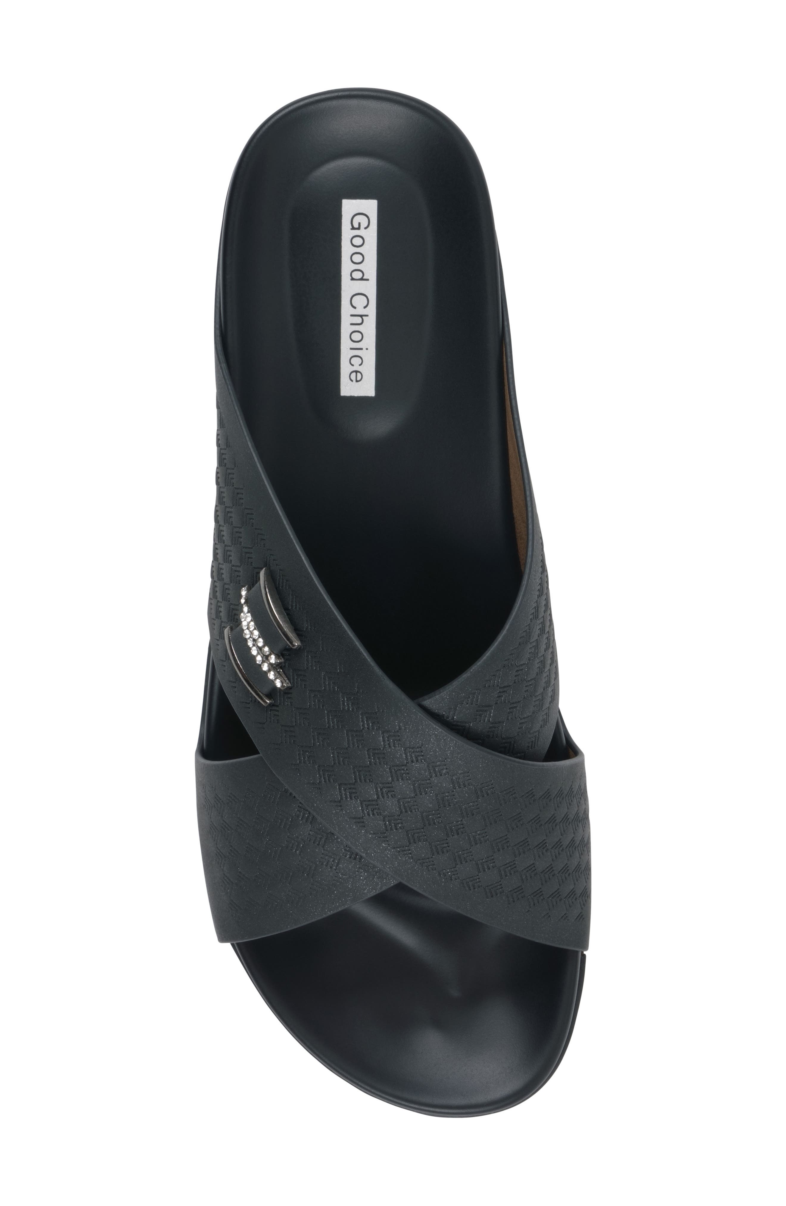 GC SHOES Carter Comfort Slide Sandal, Alternate, color, Black