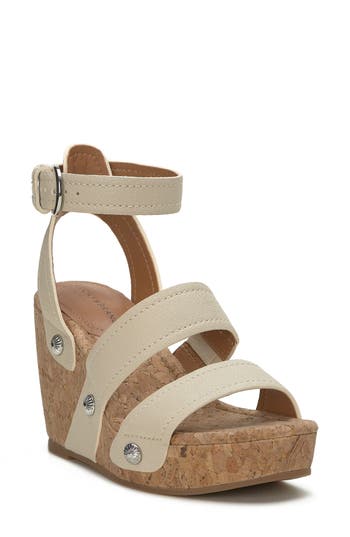 LUCKY BRAND LUCKY BRAND VALINTINA ANKLE STRAP PLATFORM WEDGE SANDAL 