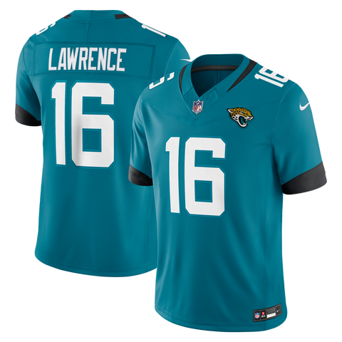 Men's Nike Trevor Lawrence Teal Jacksonville Jaguars Team Vapor F.U.S.E. Stitched Limited Jersey