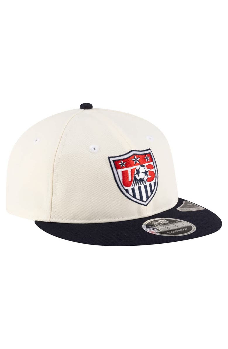 New Era Men's New Era Cream USMNT 1995 Retro-Crown 9FIFTY Adjustable Hat, Alternate, color, Cream