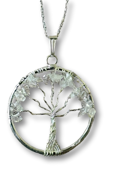 Tree of Life Gemstone Necklace
