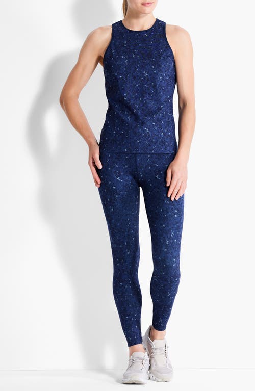 Nz Active By Nic+zoe Flexfit High Waist Leggings In Blue Multi