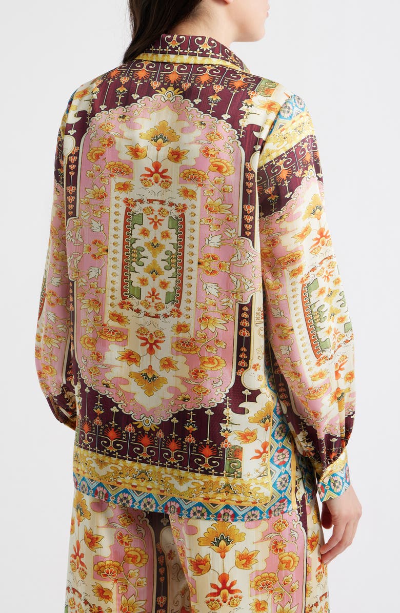 Elie Tahari The Lior Mix Print Woven Shirt, Alternate, color, Baroque Print