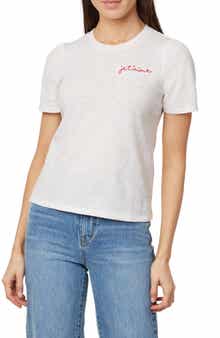 Kensie Je t'aime Embroidered T-Shirt