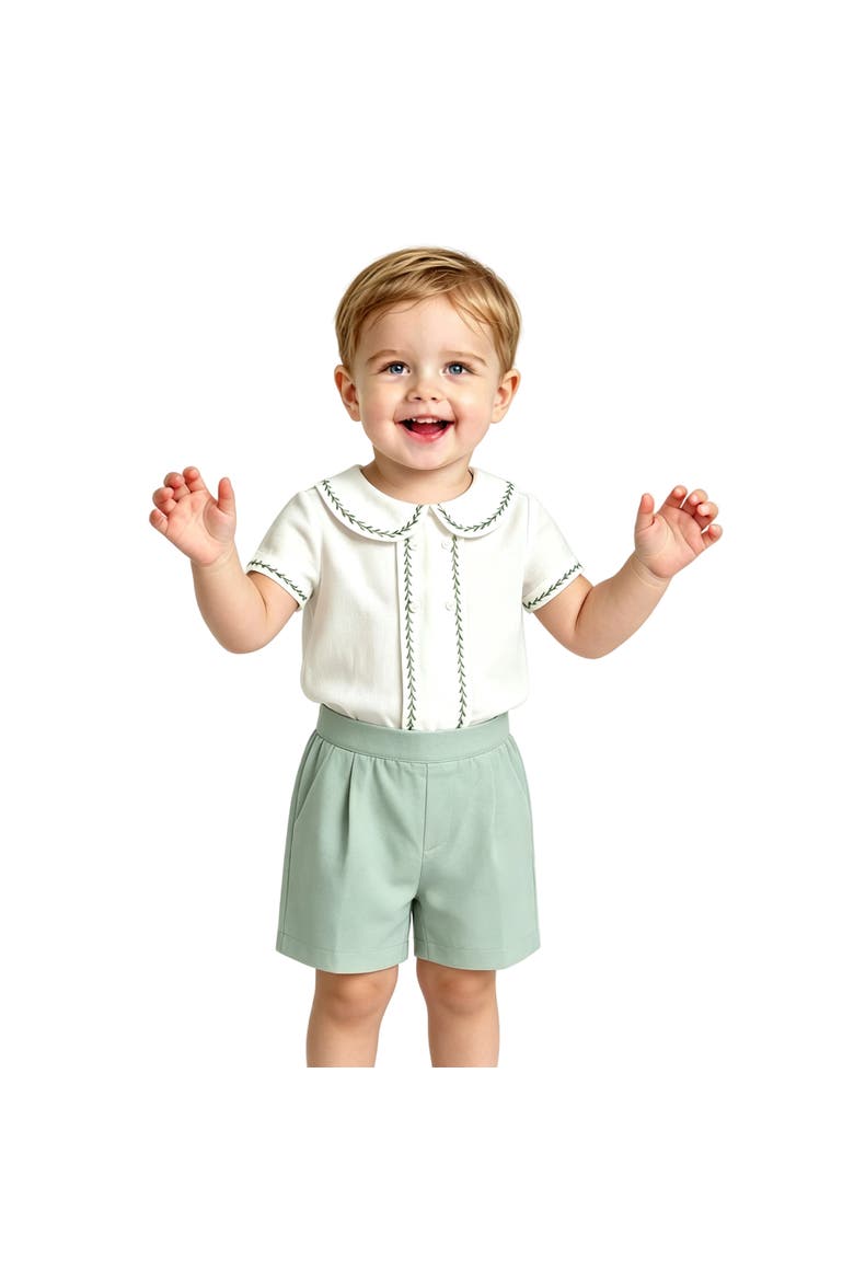 Fredi Shorts Set, Alternate, color, White