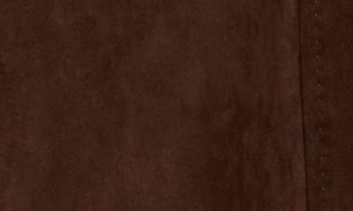 Max Studio Faux Suede Barrel Pants In Brown