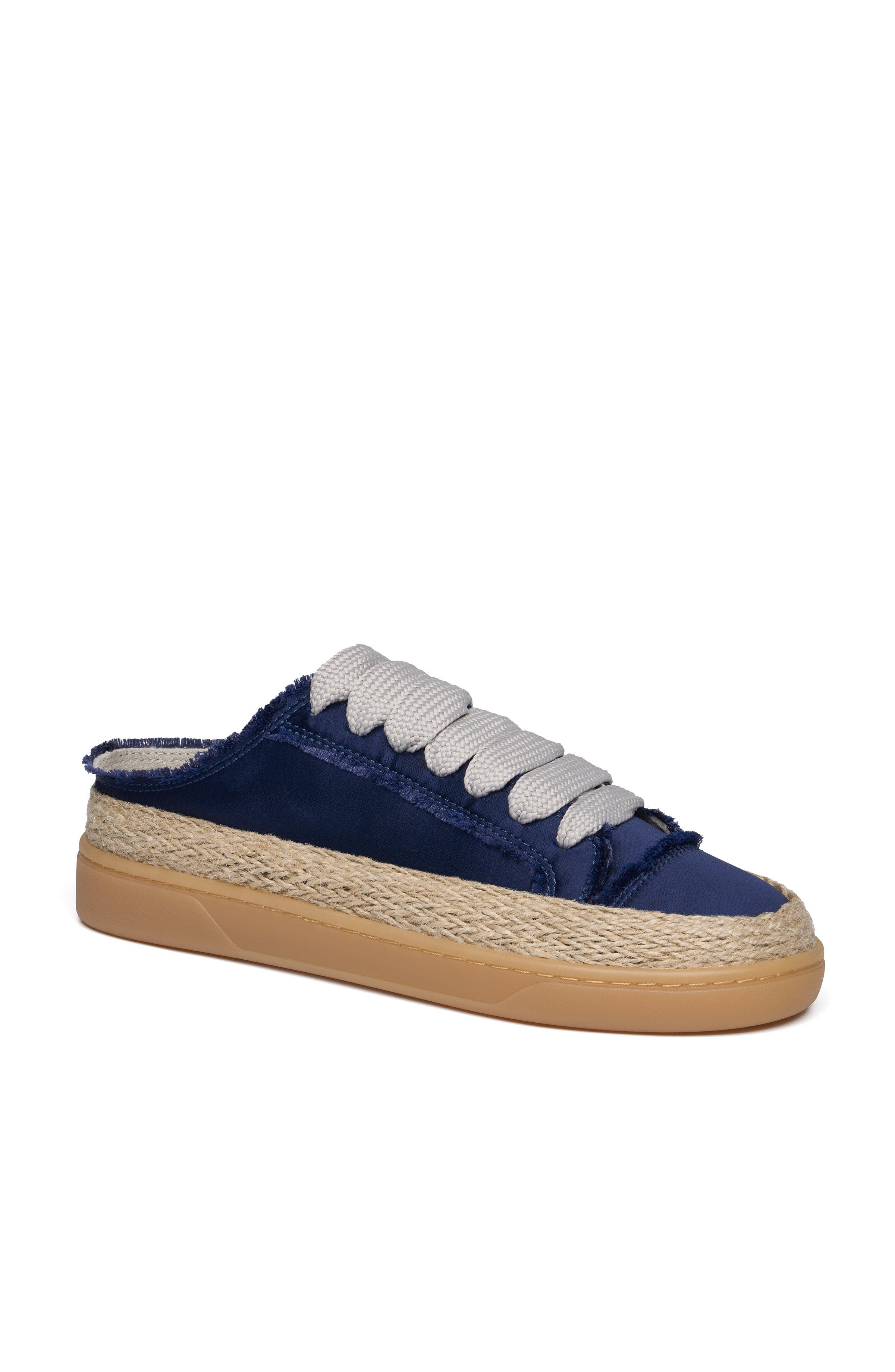 Henlen Satin Mule Sneaker, Alternate, color, Navy
