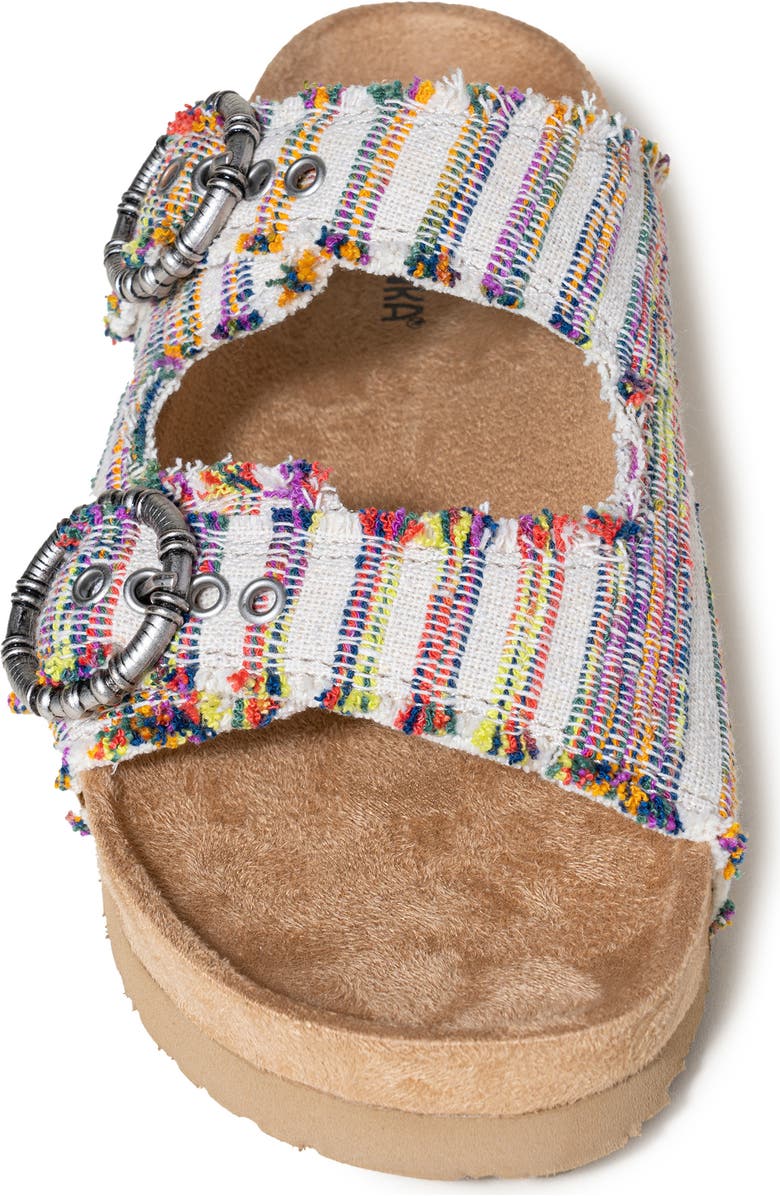 Minnetonka Georgine Sandal, Alternate, color, Fiesta Stripe