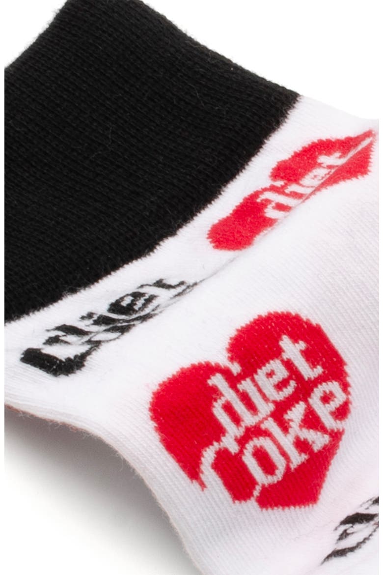 Diet Coke Crew Socks, Alternate, color, WHITE