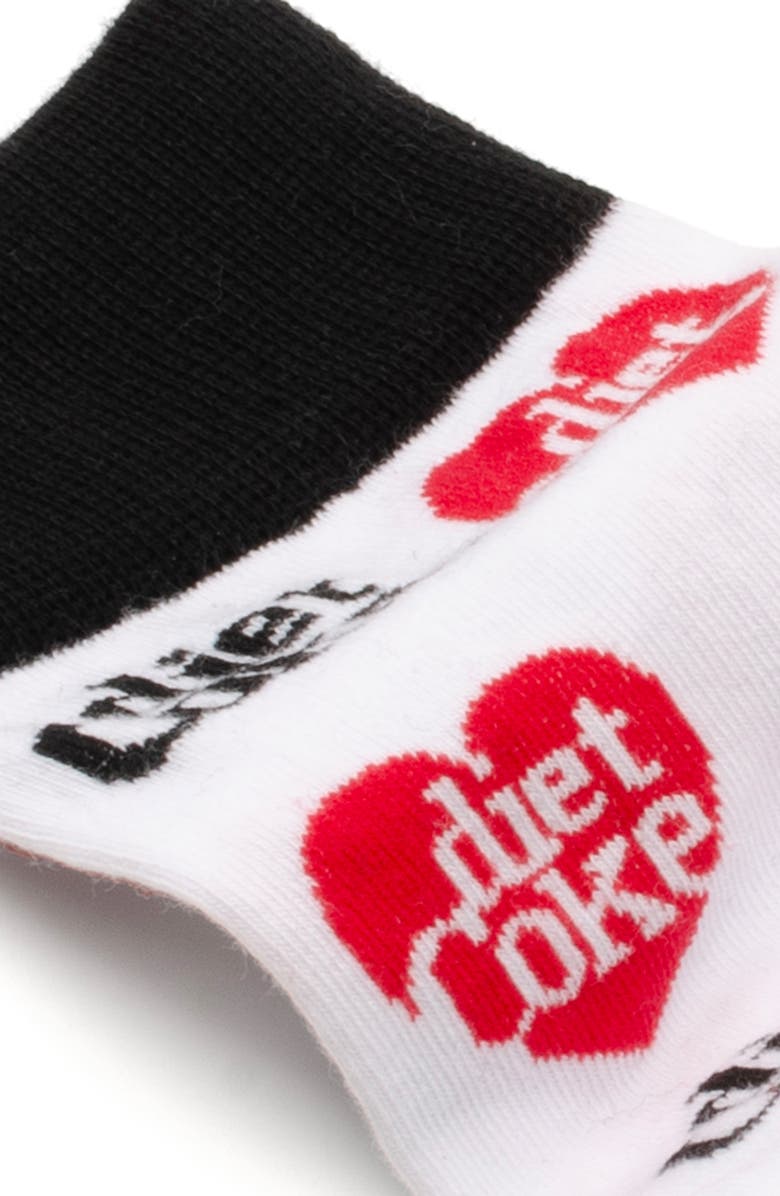 Cufflinks, Inc. Diet Coke Crew Socks, Alternate, color, White