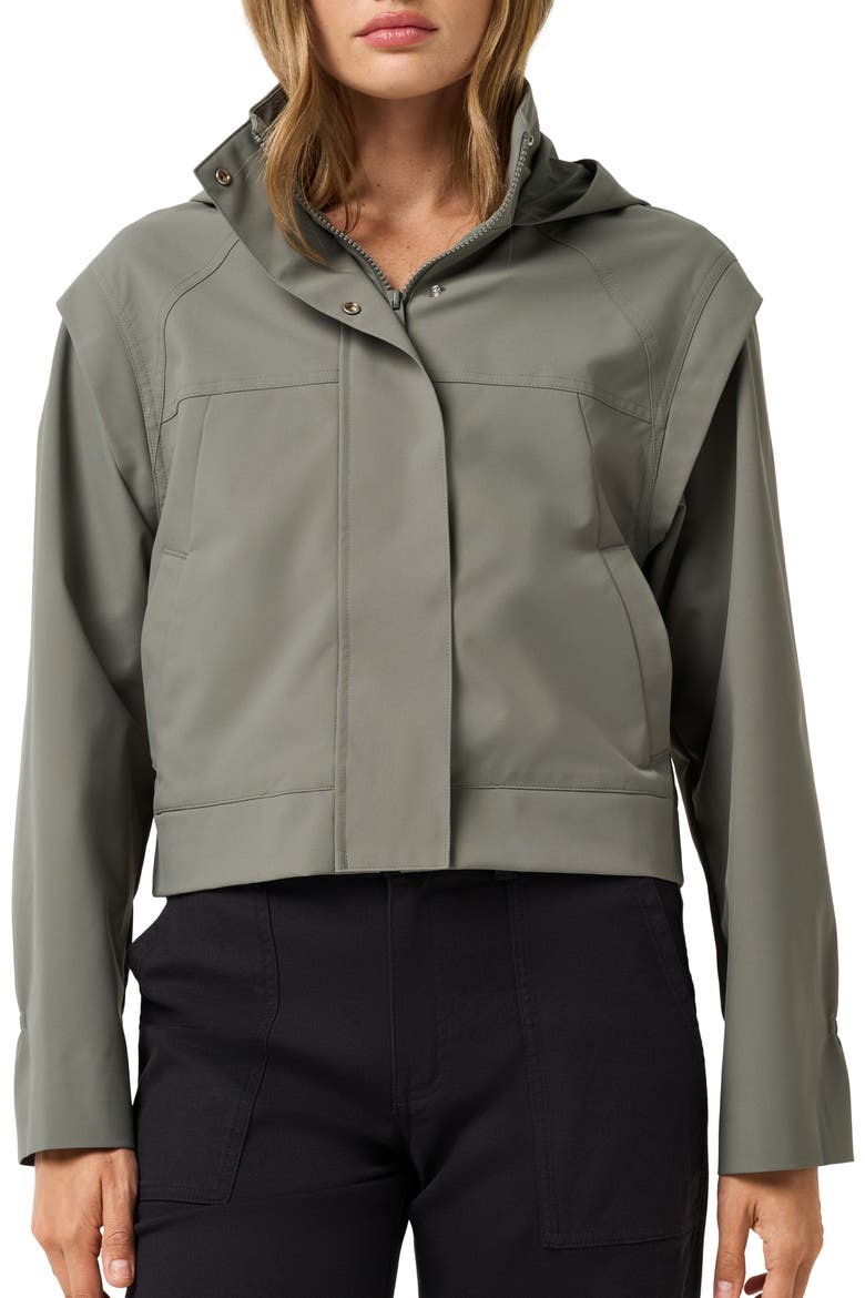 Boundless Full Zip Hooded Jacket, Main, color, OLIVE SMOKE