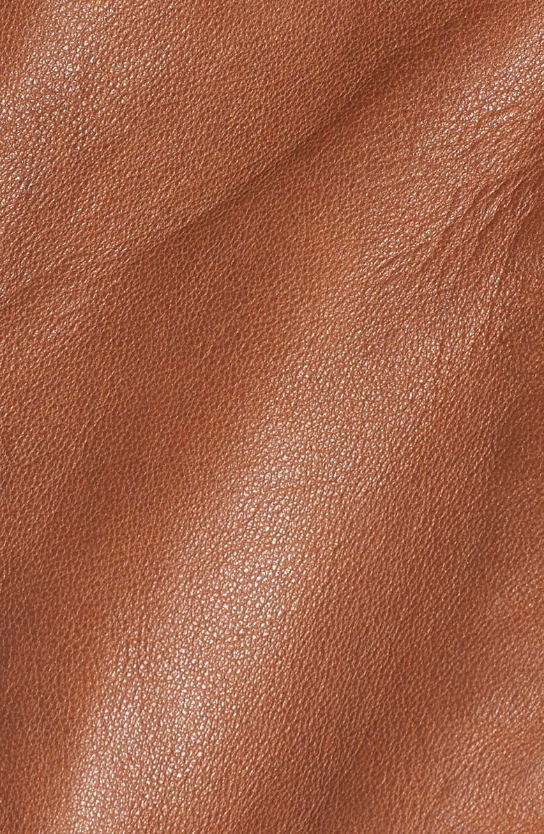 Bernardo Zip Front Leather Biker Jacket, Alternate, color,