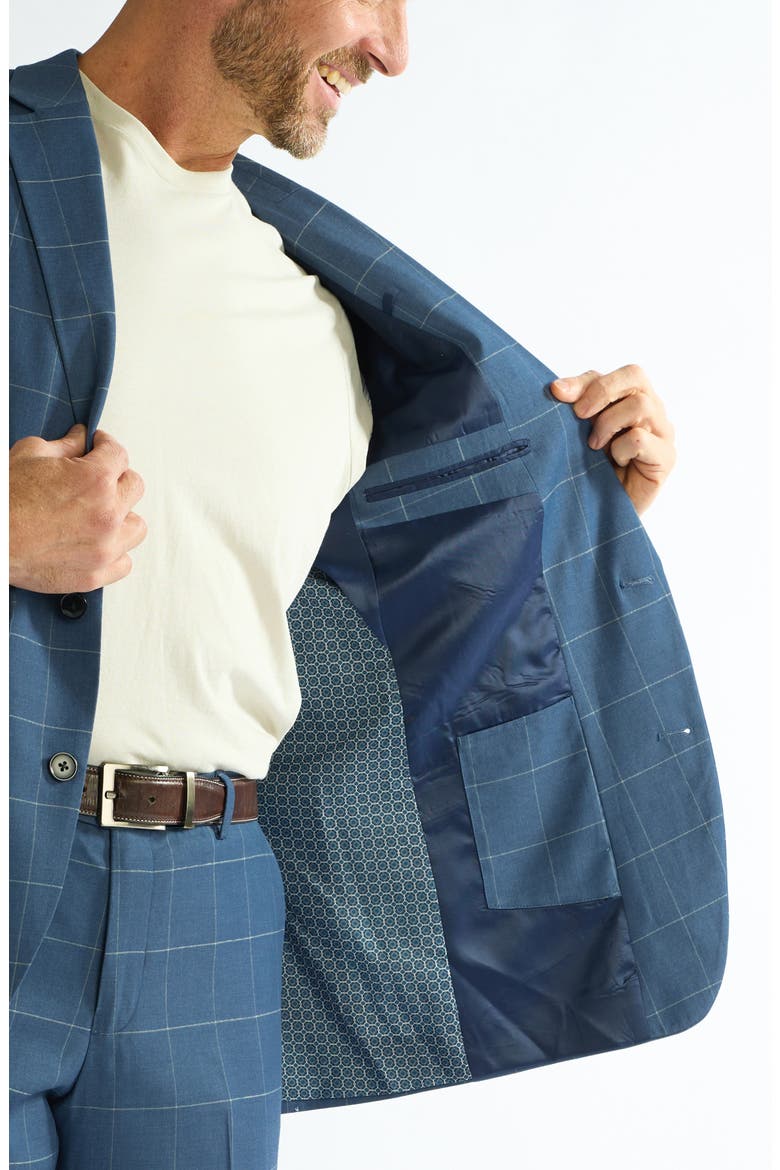 Blue Windowpane Suit, Alternate, color, BLUE