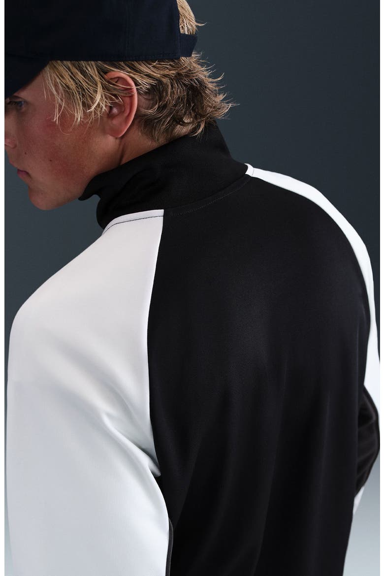 Air Full Zip Track Jacket, Alternate, color, BLACK/ WHITE