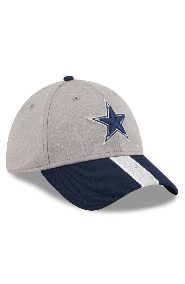 New Era Men's New Era Heather Silver Dallas Cowboys Stripe 39THIRTY Flex Hat, Alternate, color, Silver