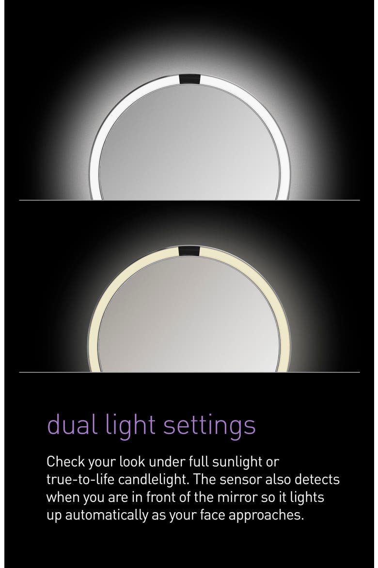 Trio Max Sensor Mirror, Alternate, color, BRUSHED STAINLESS STEEL
