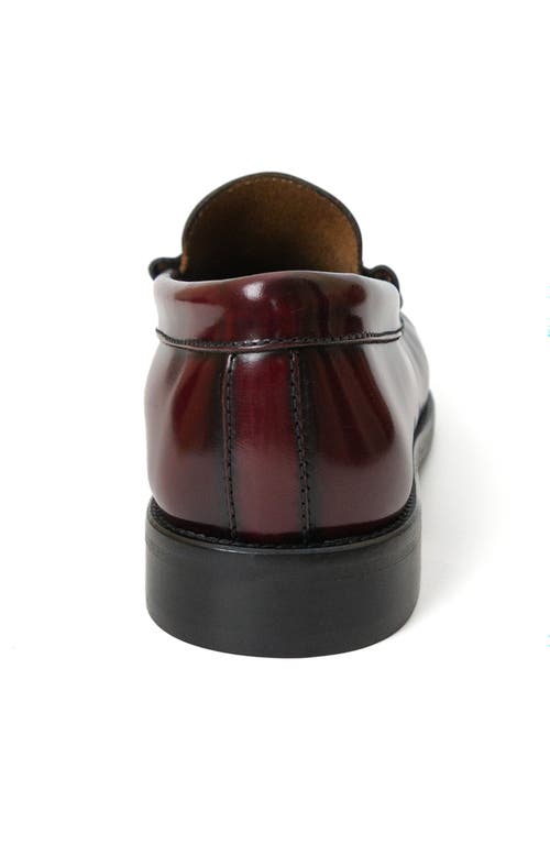 Menina Step Mila Leather Penny Loafer In Burgundy