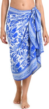 La Blanca Botanical Brocade Cover-Up Pareo