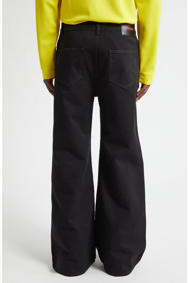 Phat Slouchy Flare Jeans, Alternate, color, BLACK RINSE
