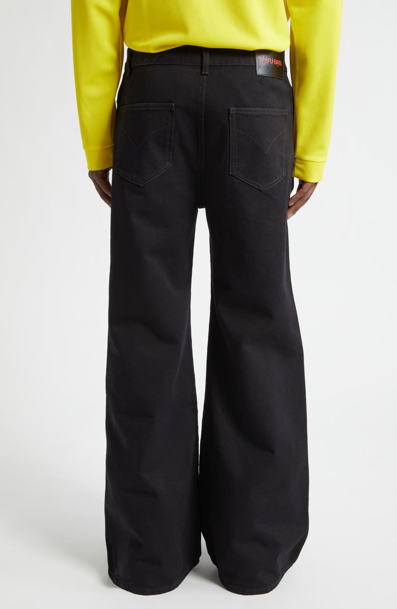 LU'U DAN Phat Slouchy Flare Jeans, Alternate, color, Black Rinse