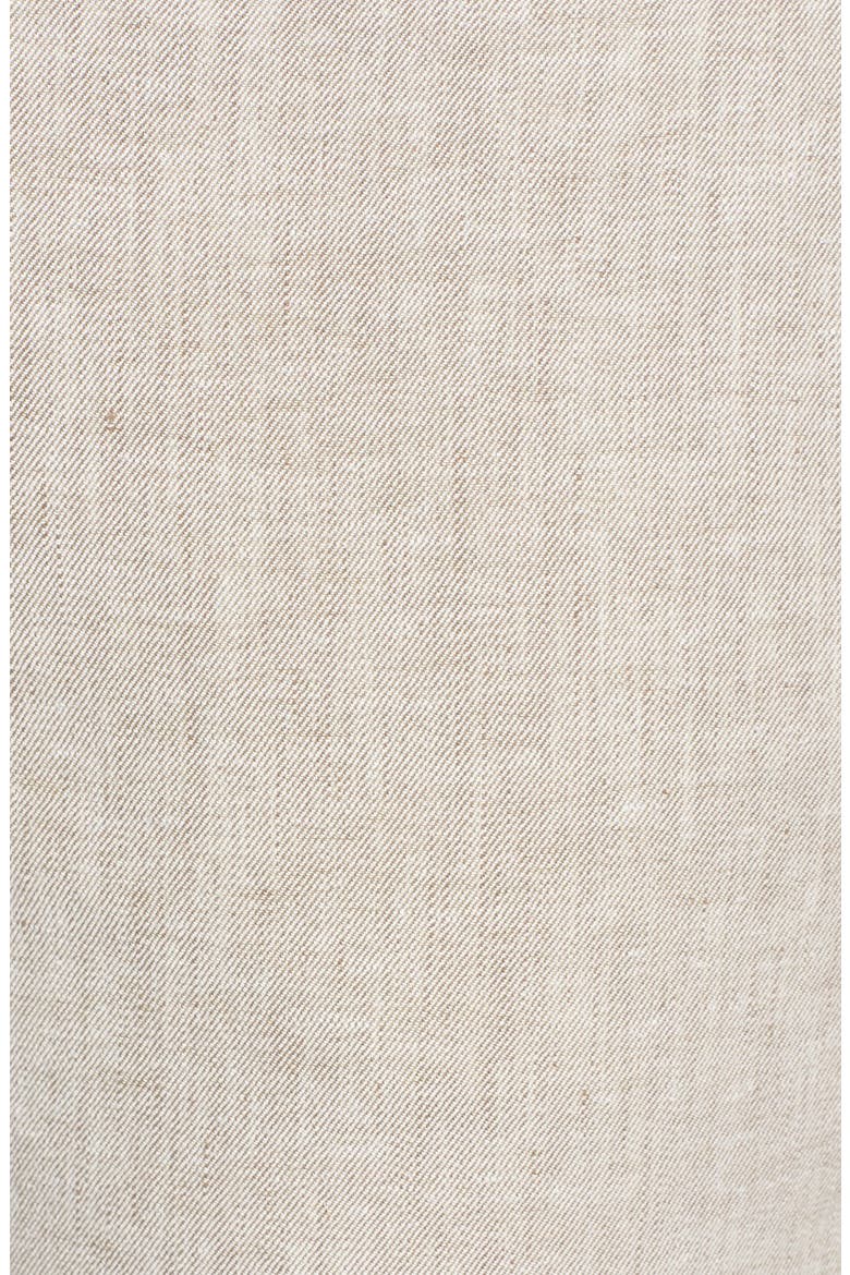 'Thaniel' Linen Blend Crop Pants, Alternate, color, FAWN HEATHER