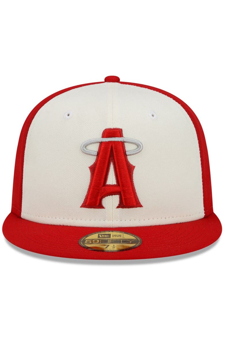 New Era Men's New Era Red Los Angeles Angels 2022 City Connect 59FIFTY Fitted Hat, Alternate, color, Red