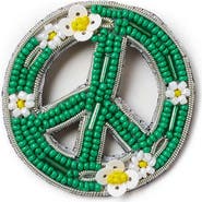 Matr Boomie Bala Mani Beaded Peace Brooch Pin