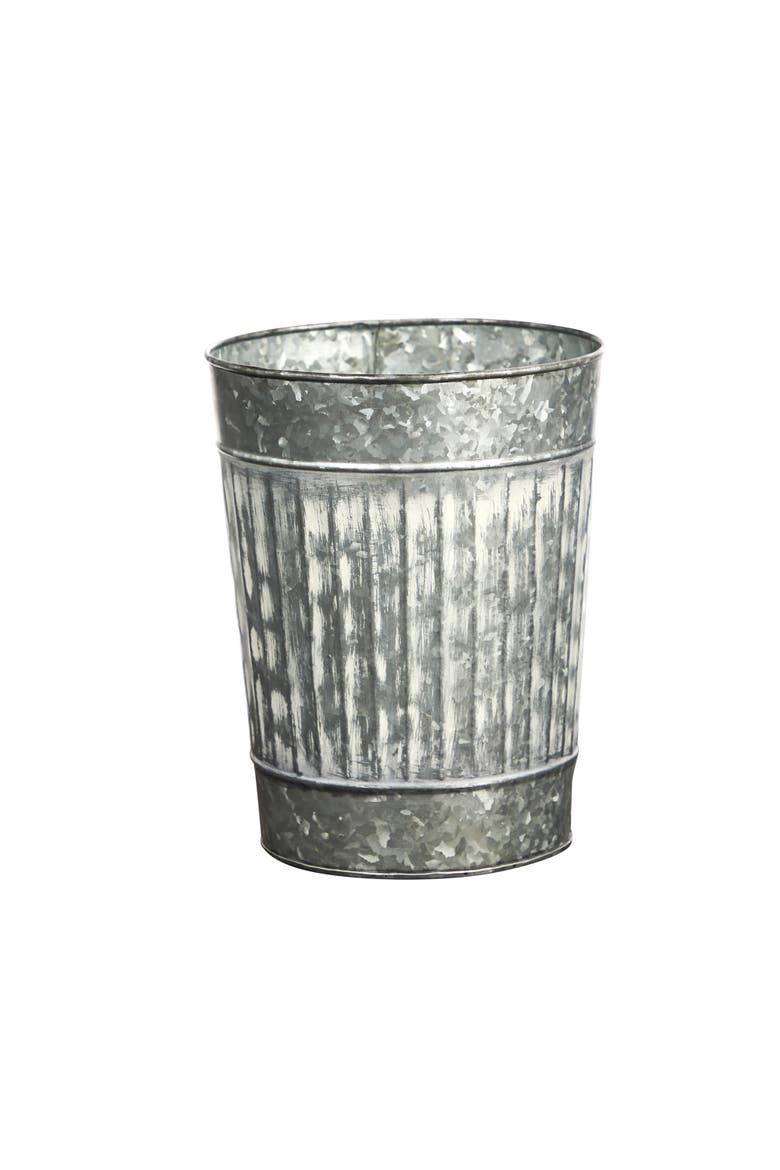 10-in Farmhouse Country Pail Planter, Main, color, Gray