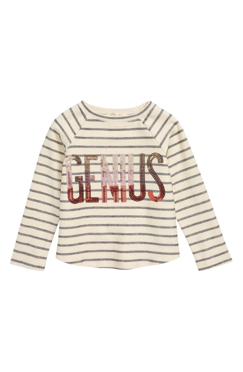 Peek Aren't You Curious Genius Sequin Top, Main, color, 