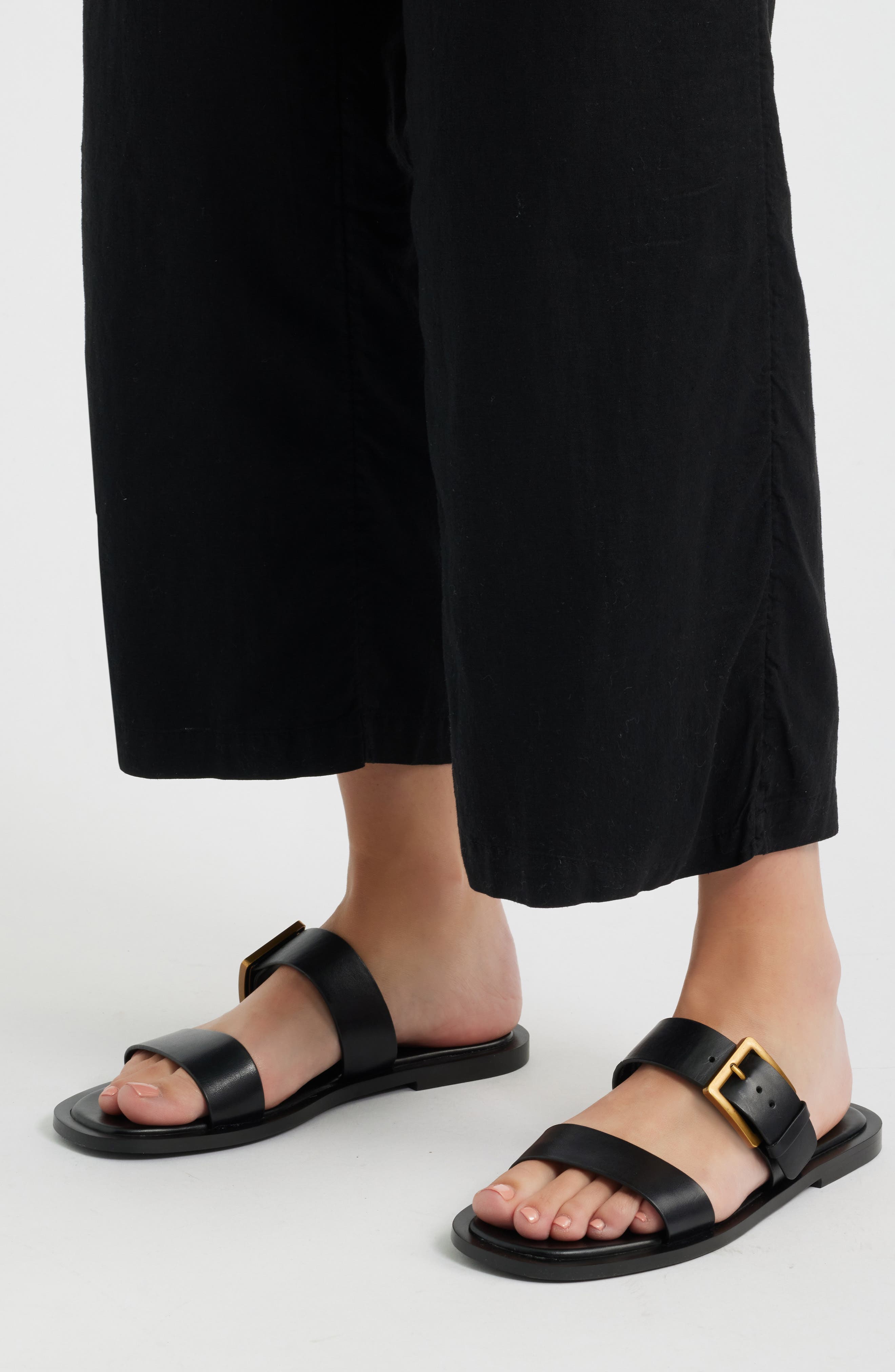 Lysandra Sandal, Alternate, color, BLACK