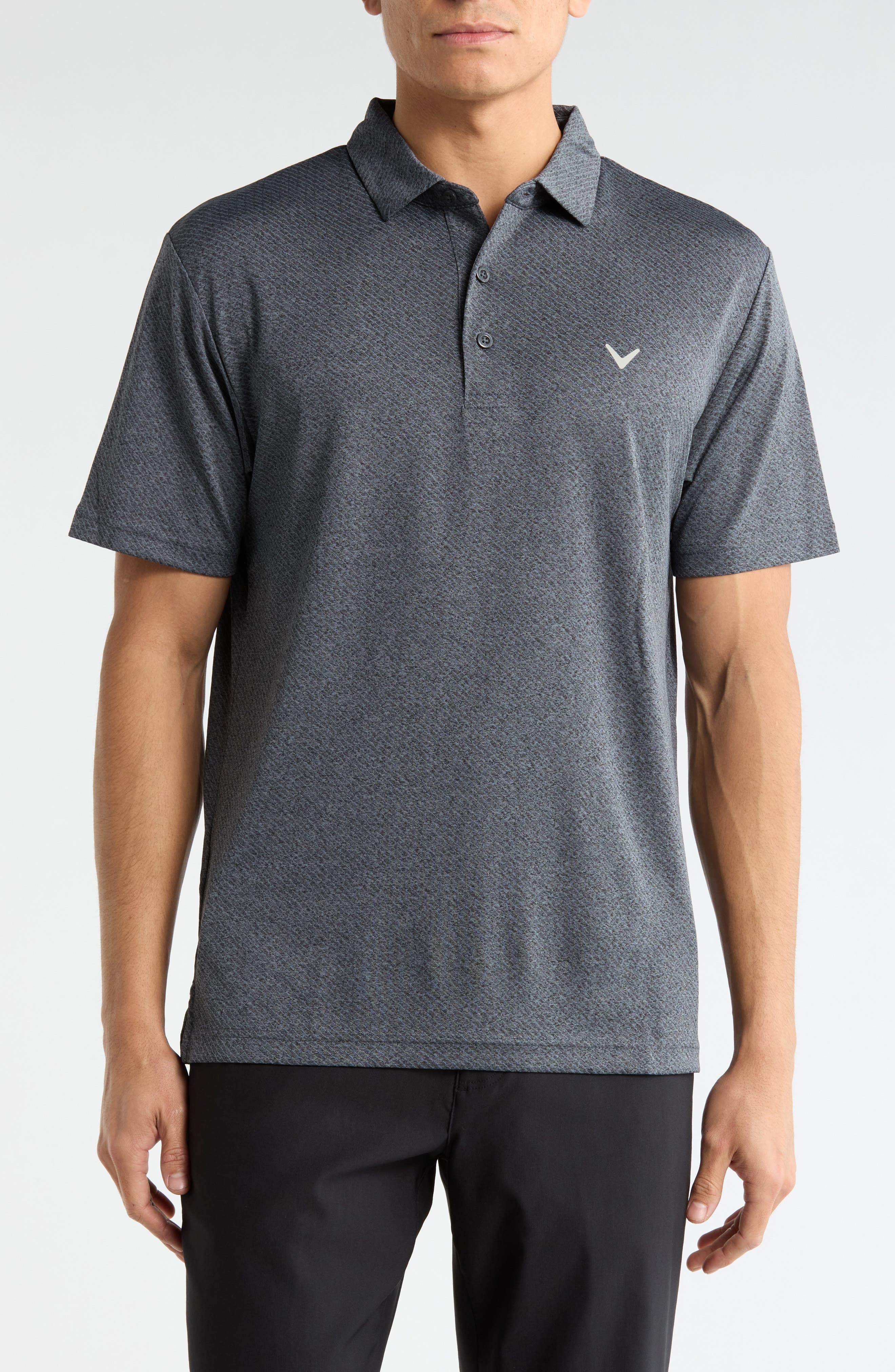 Callaway Ventilated Heathered Golf Polo