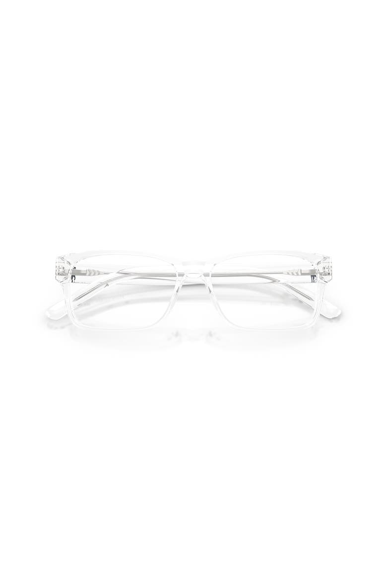 56mm Rectangle optical glasses, Alternate, color, Transparent