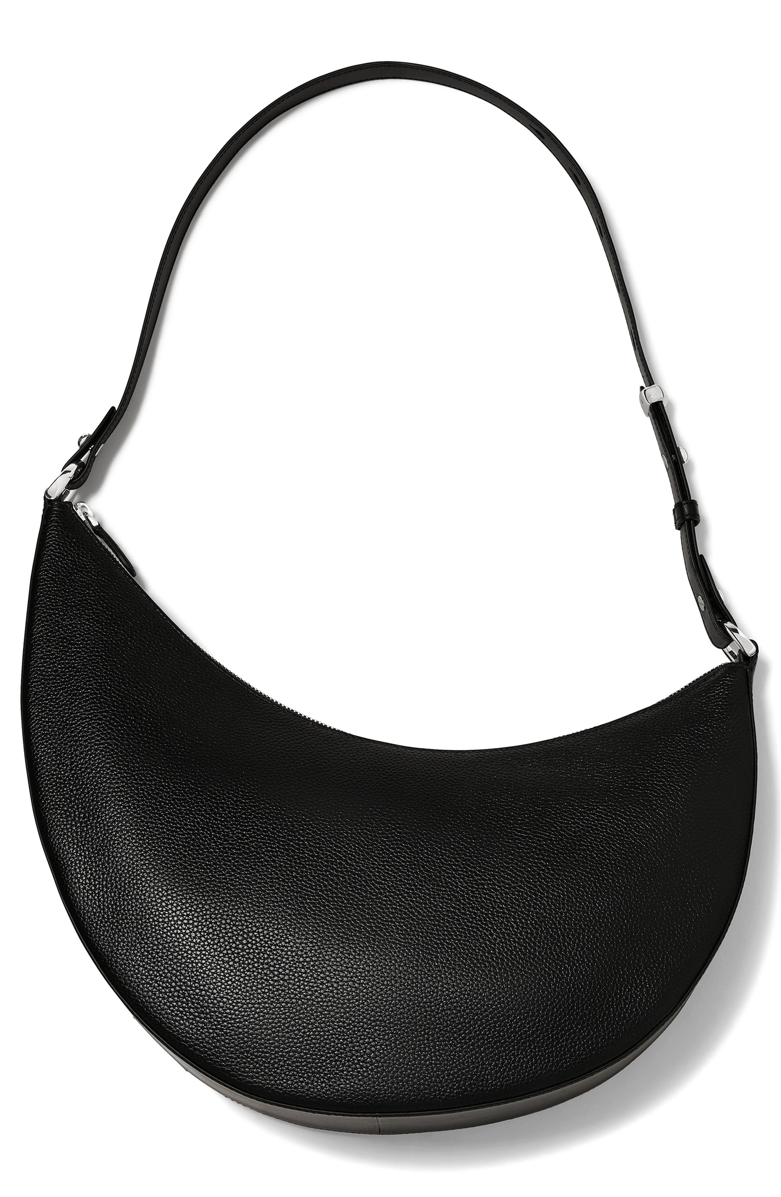 Kate Spade New York large duo pebbled leather crossbody bag, Alternate, color, Black