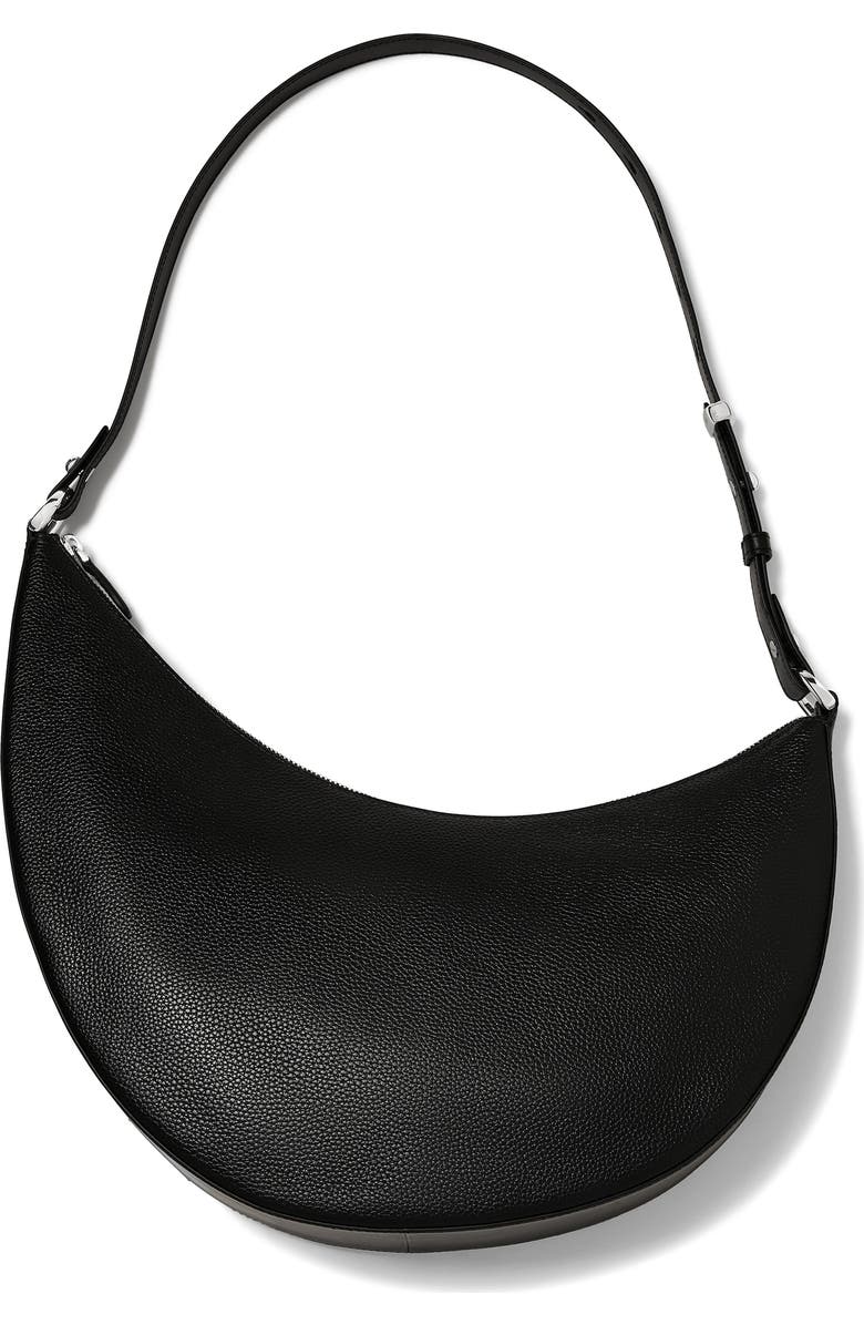 Kate Spade New York large duo pebbled leather crossbody bag, Alternate, color, Black