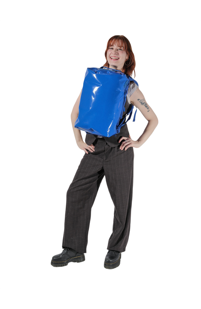 Baboon to the Moon New Go-Bag Duffle Mini 32L, Alternate, color, Blue