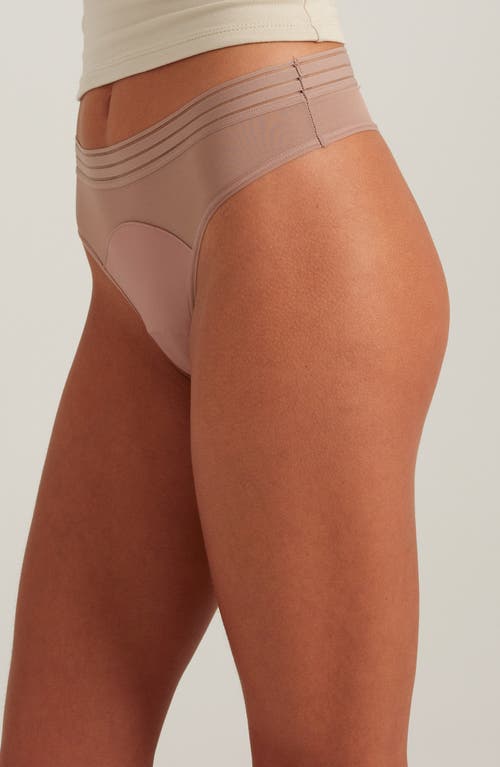 Saalt Leakproof Mesh Thong In Purple