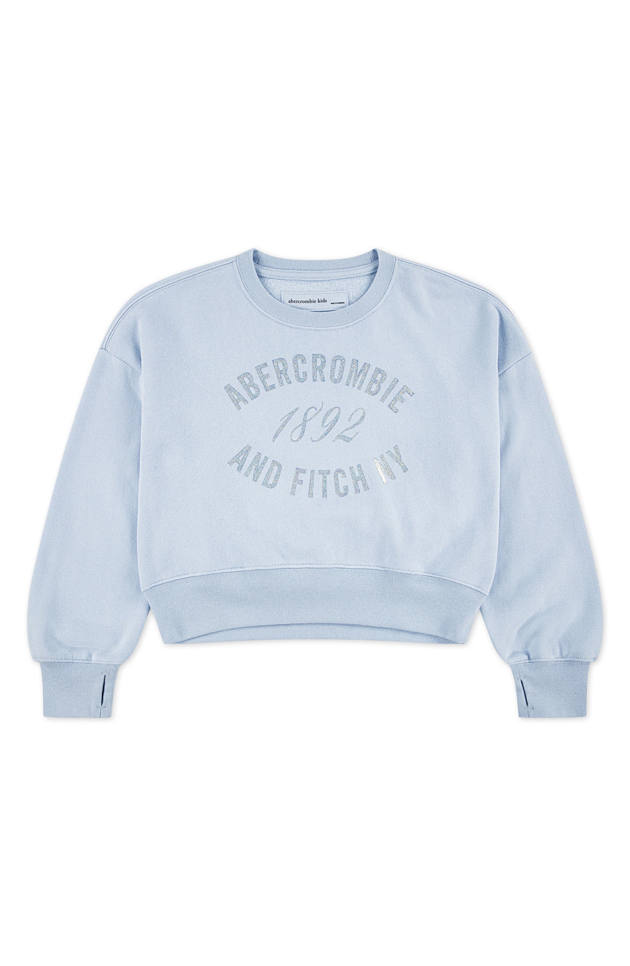 abercrombie kids Kids' Rose Bouquet Crewneck Sweatshirt