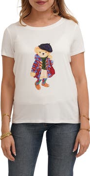 CYRUS Beret Bear Graphic T-shirt
