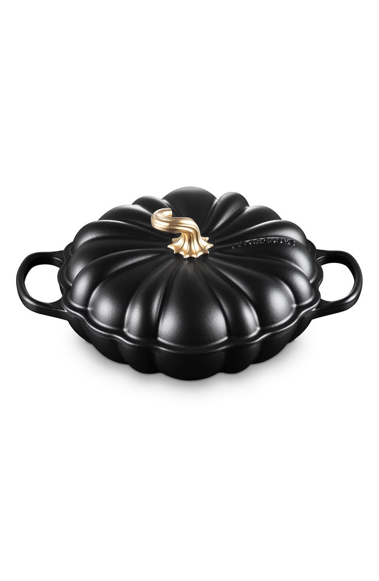 Le Creuset Enameled Cast Iron Pumpkin Braiser, Alternate, color, Licorice