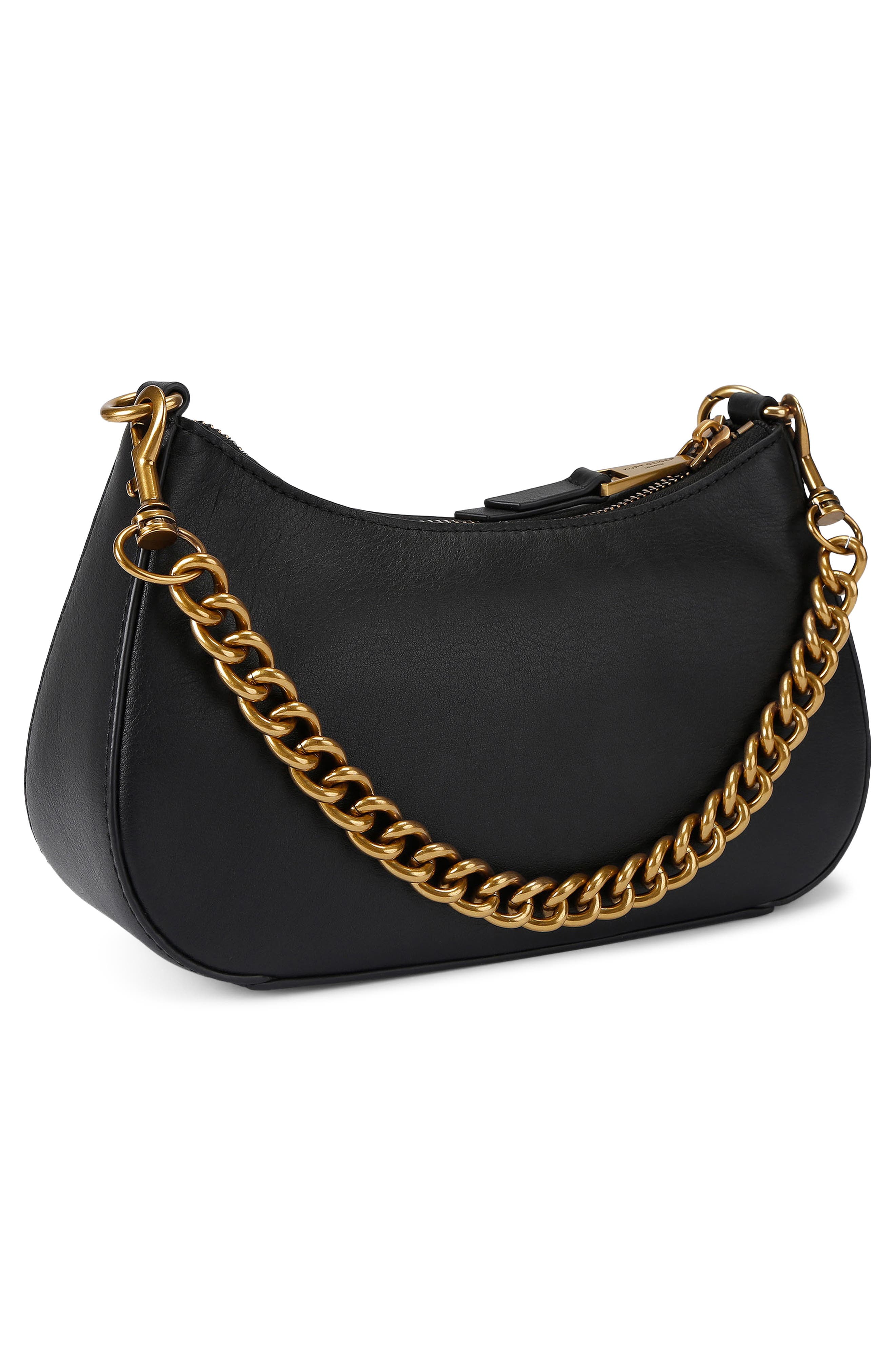 Kurt Geiger London Sloane Hobo Crossbody Bag, Alternate, color, Black