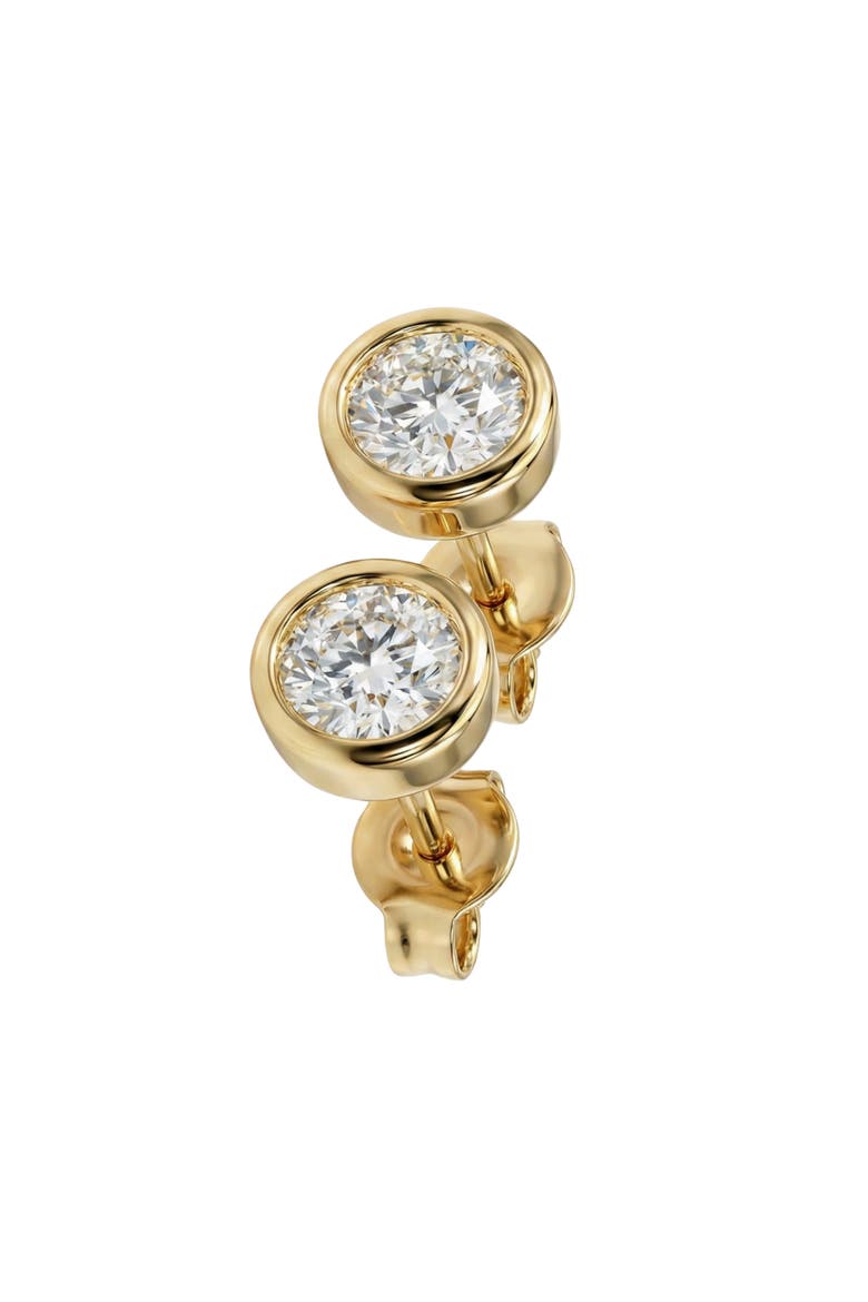 Lab Grown Diamond Stud Earrings, Alternate, color, GOLD
