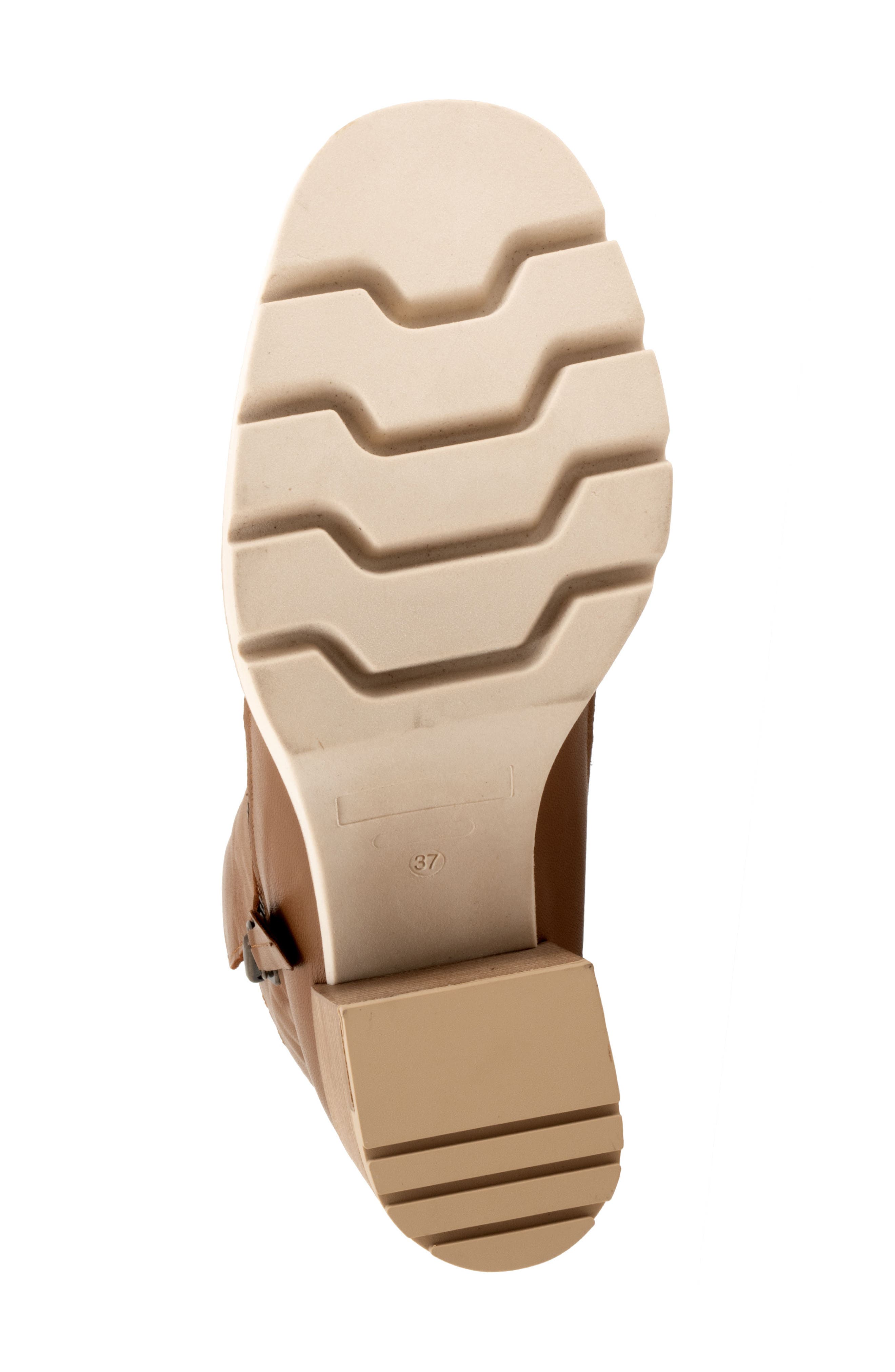 Bueno Elliott Block Heel Bootie, Alternate, color, Walnut