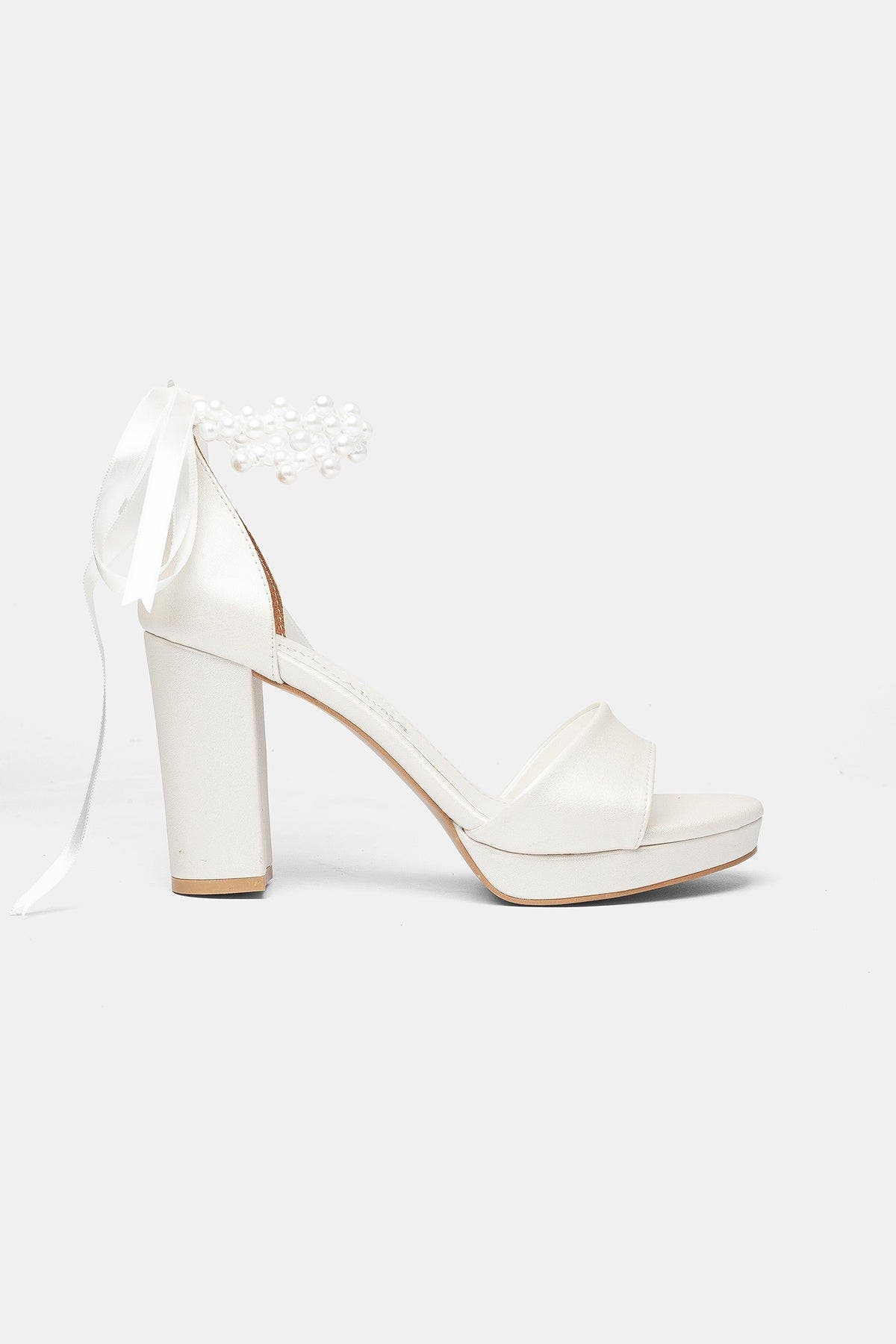 Maera Block Heel Bridal Sandal, Alternate, color, Ivory