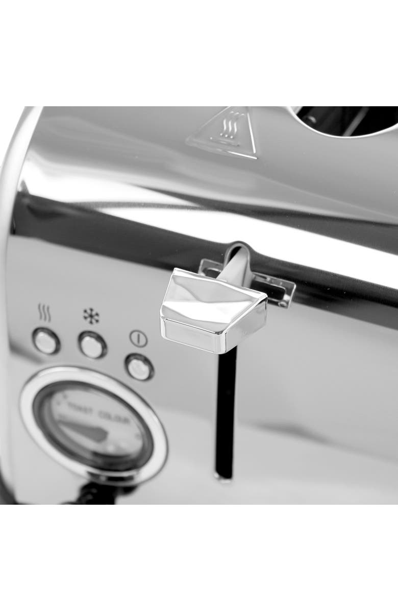 Megachef 4 Slice Wide Slot Toaster with Variable Browning in Silver, Alternate, color, Grey