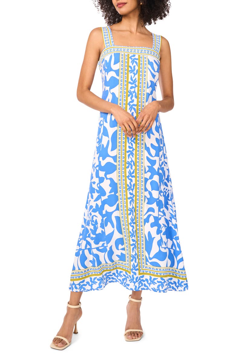 Vince Camuto Square Neck Maxi Dress, Main, color,